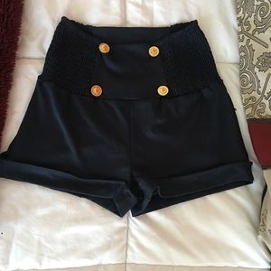 Navy blue shorts never used
